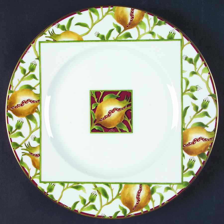 Melograno Green Dinner Plate by Ginori 1735-1