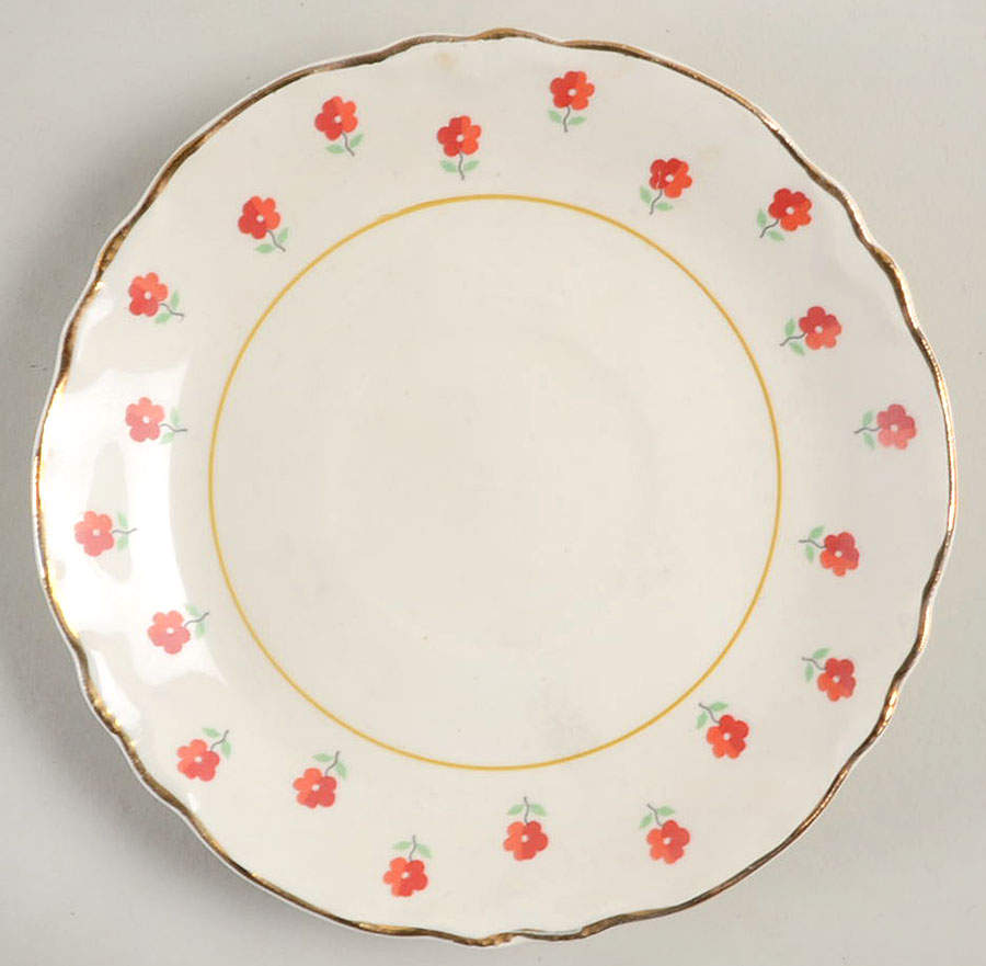 Blushing Rose Dalrymple (Radisson Shape) Saucer for Demitasse Cup by WS George-1
