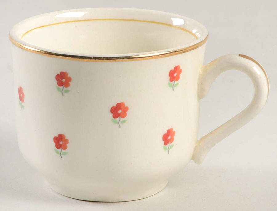 Blushing Rose Dalrymple (Radisson Shape) Flat Demitasse Cup by WS George-1