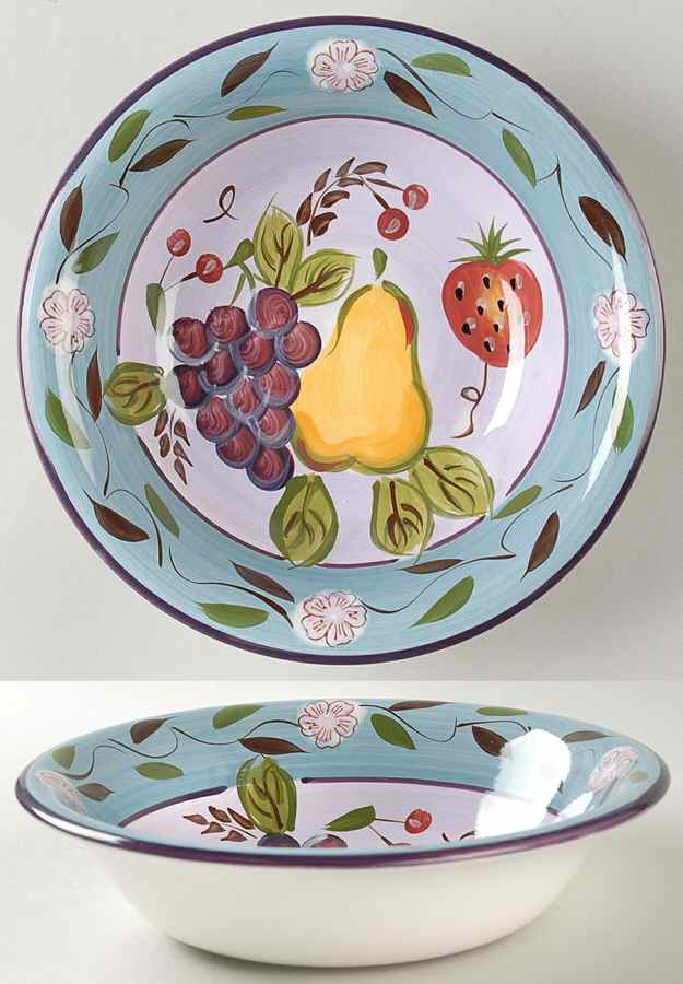 Bella Fruita Rim Coupe Soup Bowl by Gibson Designs-1