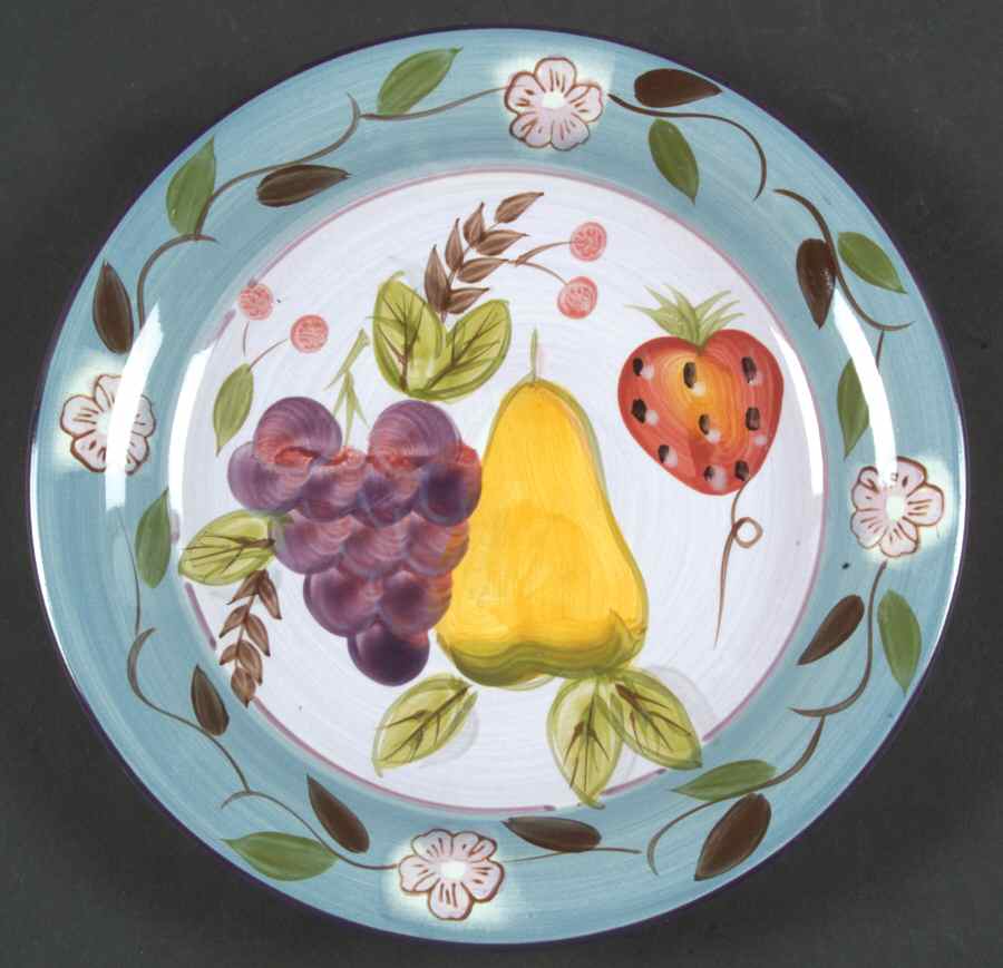 Bella Fruita Rim Dessert/Pie Plate by Gibson Designs-1