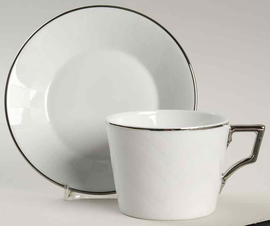 Argonauti Flat Cup & Saucer Set by Ginori 1735-1