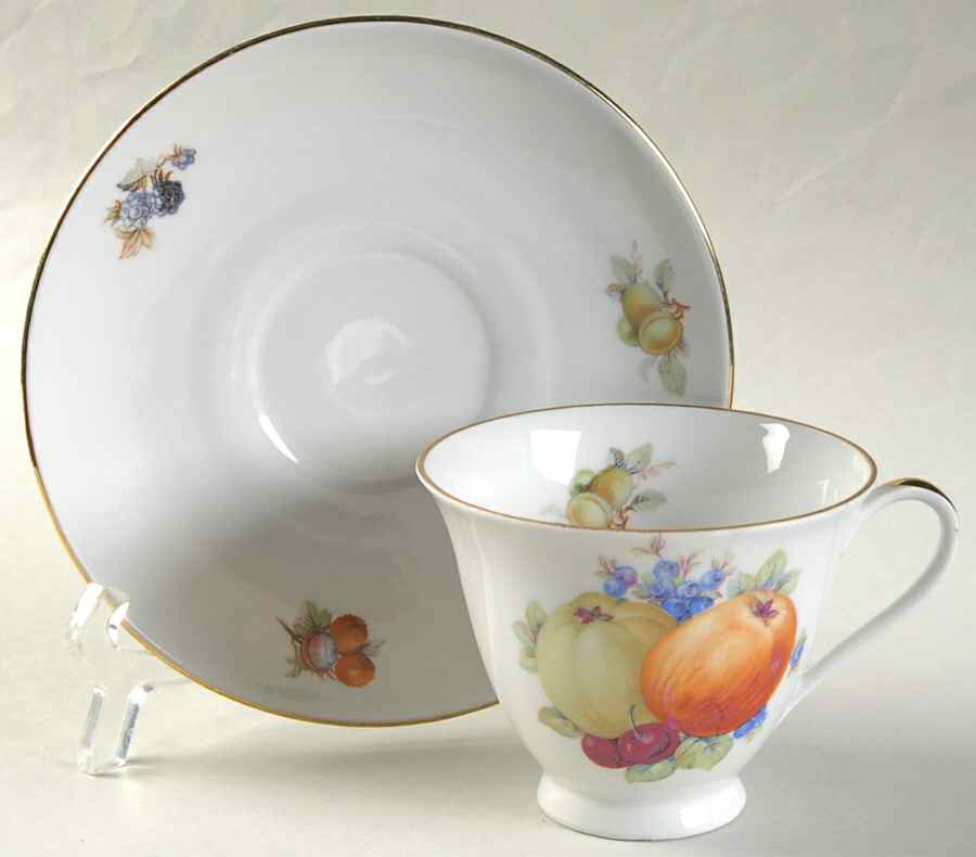 GMY80 Footed Cup & Saucer Set by Germany-1