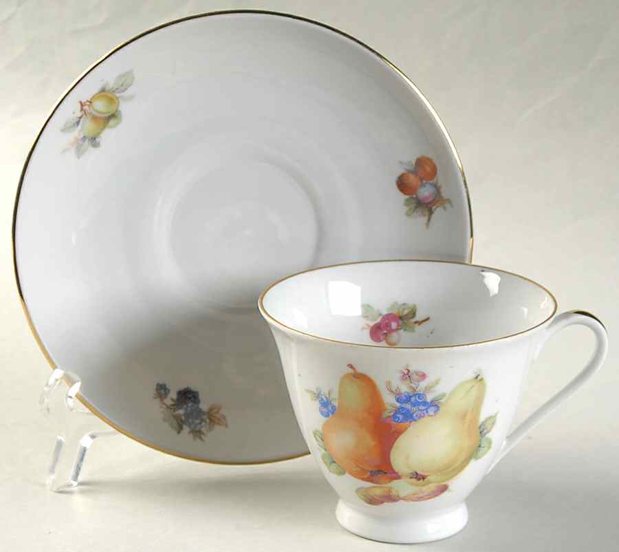 GMY80 Footed Cup & Saucer Set by Germany-1