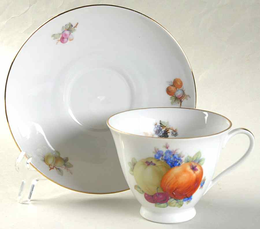 GMY80 Footed Cup & Saucer Set by Germany-1