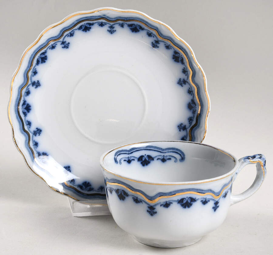 Lyric Flat Cup & Saucer Set by Grindley-1