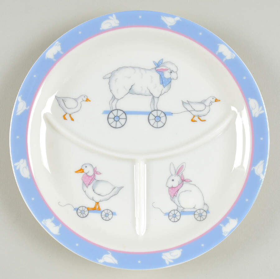 Gordon Fraser Baby Gift Collection Divided Child's Plate by Gorham-1