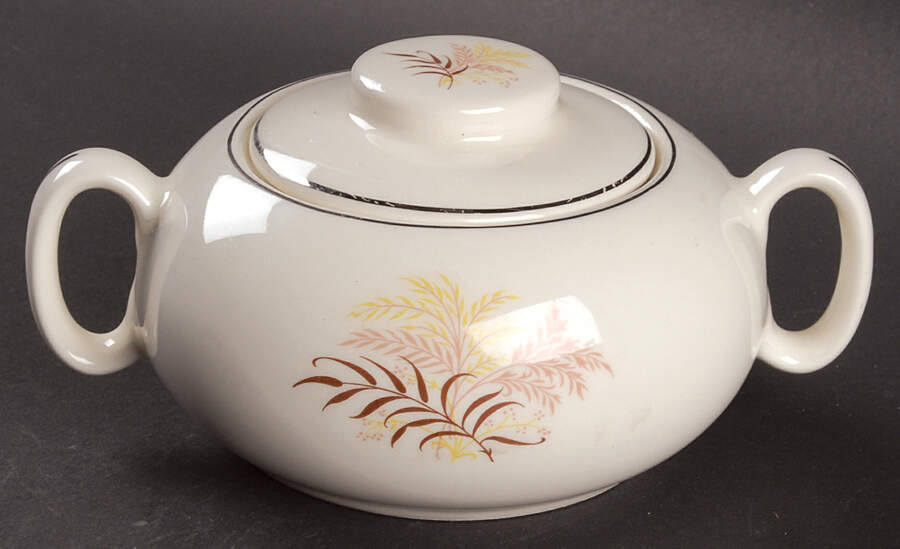 GEO279 Sugar Bowl & Lid by WS George-1