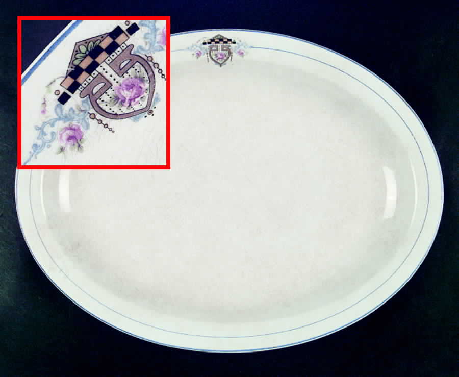 GEO280 15" Oval Serving Platter by WS George-1