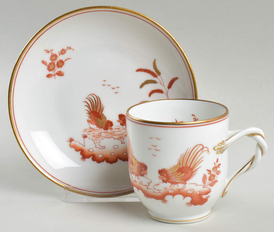Siena Rust (Smooth, Coupe) Flat Demitasse Cup & Saucer Set by Ginori 1735-1
