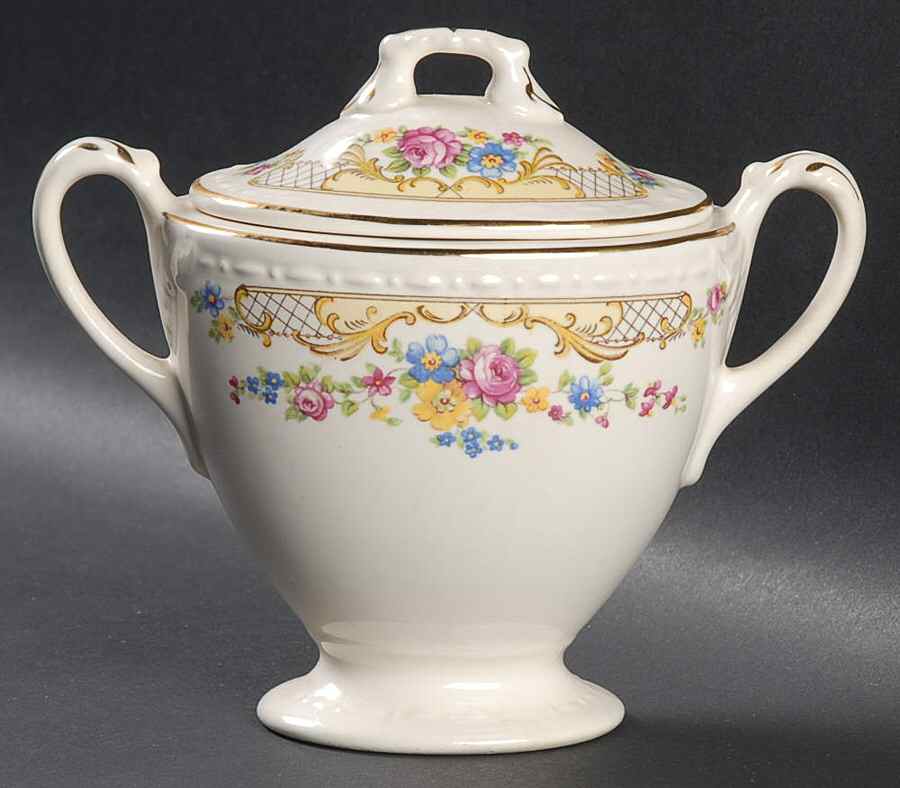 GRG10 Sugar Bowl & Lid by Georgian China-1
