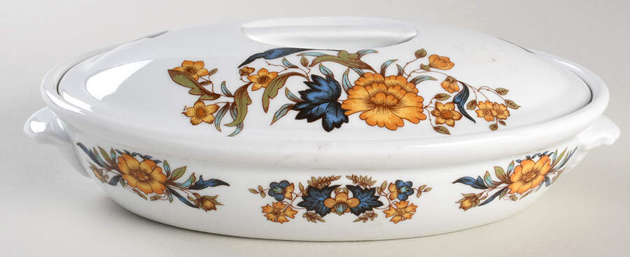 Tampico 1.5 Pint Oval Covered Casserole by Georg Jensen-1