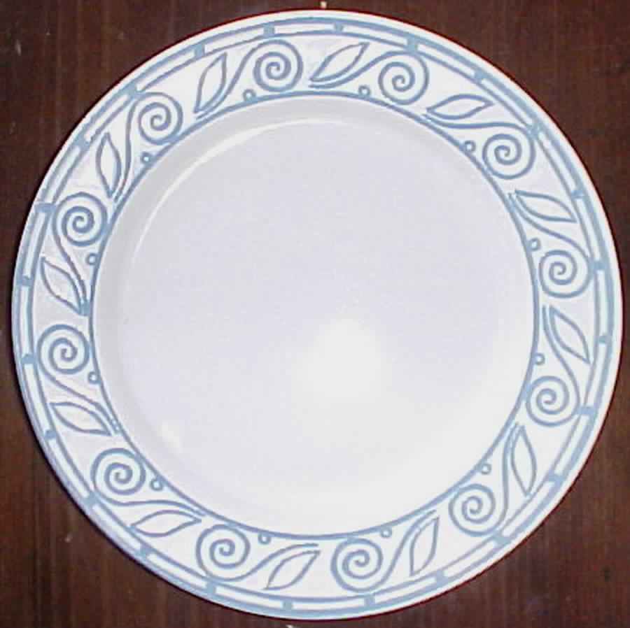 Amaretto Blue Dinner Plate by Gibson Designs-1