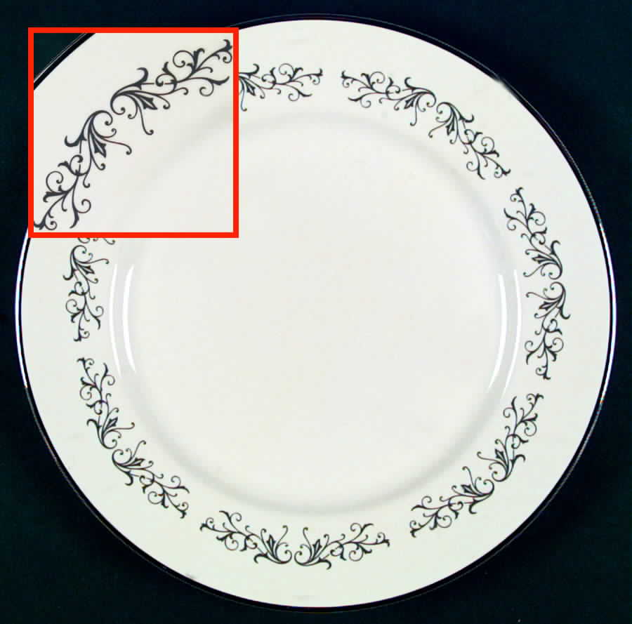 Pierra Gray (Rim) (No Verge) Dinner Plate by Gorham-1