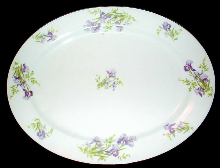 GUE362 14" Oval Serving Platter by WM Guerin-1