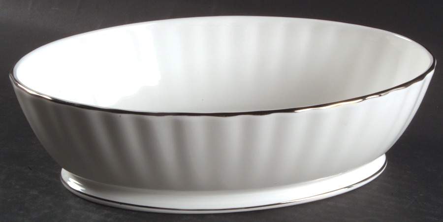 Grand Manor Platinum 10" Oval Vegetable Bowl by Gorham-1