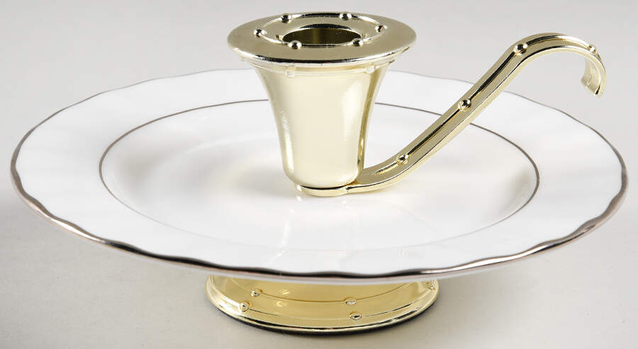Grand Manor Platinum 3"- 3 1/4" Candleholder (BB) HC by Gorham-1