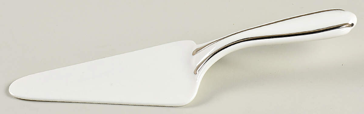 Grand Manor Platinum Solid Ceramic Pie/Cake Server by Gorham-1