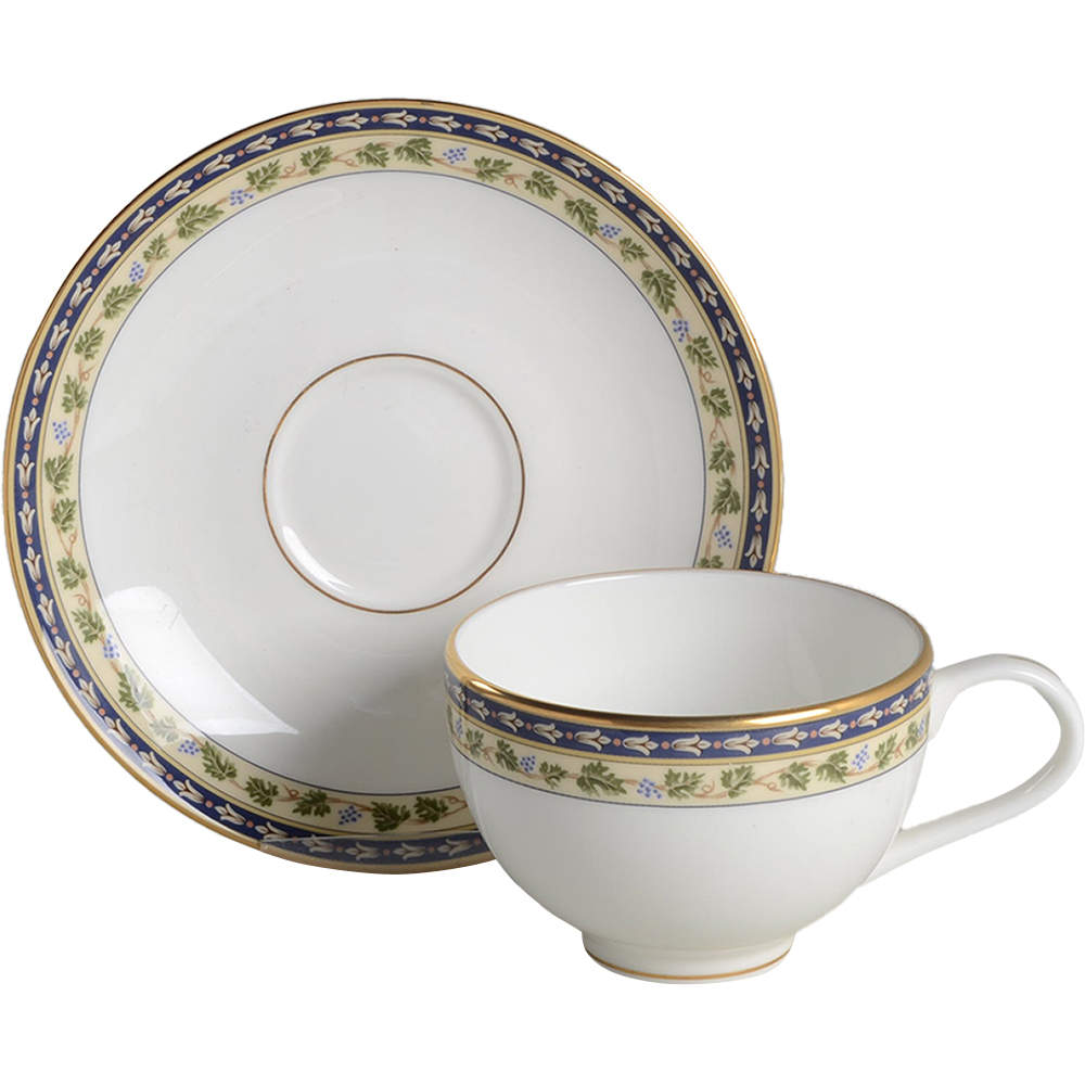 Grand Tapestry Footed Cup & Saucer Set by Gorham-1