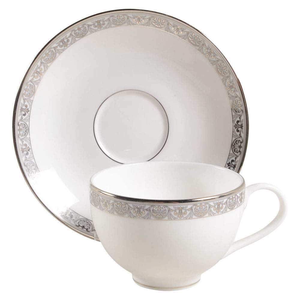 Grand Gallery Flat Cup & Saucer Set by Gorham-1