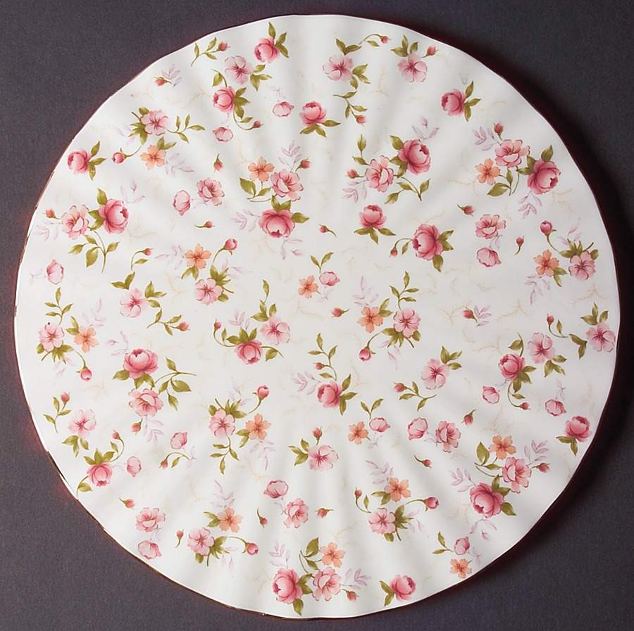 Forever Roses Cake Plate by Gorham-1