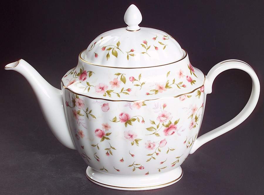 Forever Roses Teapot & Lid by Gorham-1