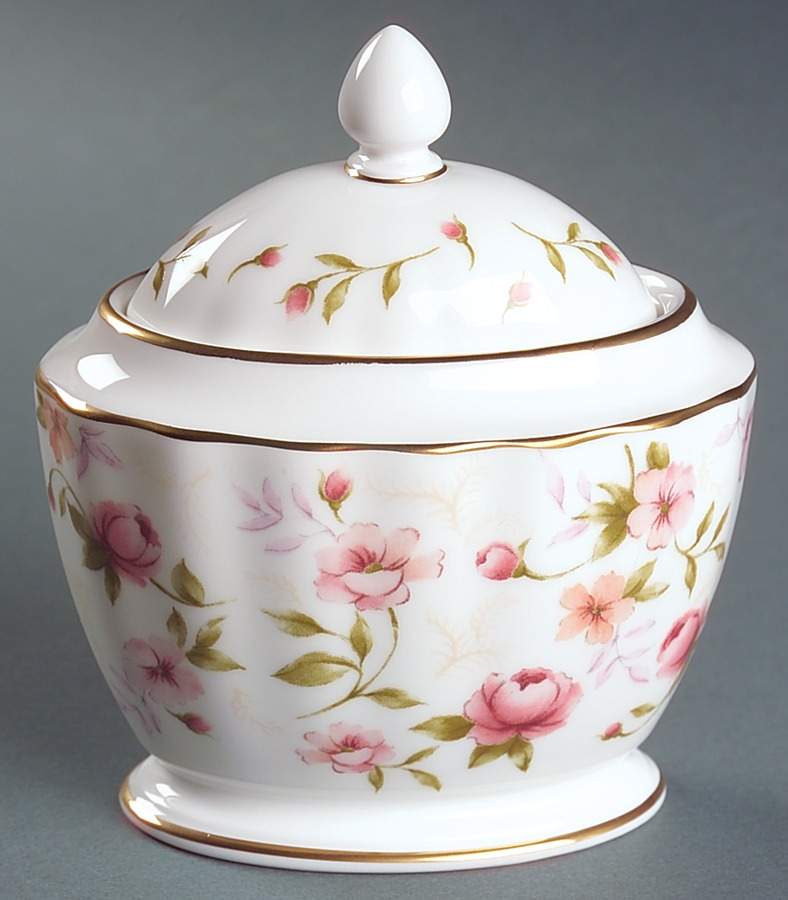 Forever Roses Sugar Bowl & Lid by Gorham-1