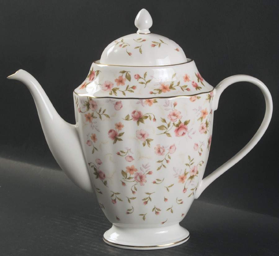 Forever Roses Coffee Pot & Lid by Gorham-1