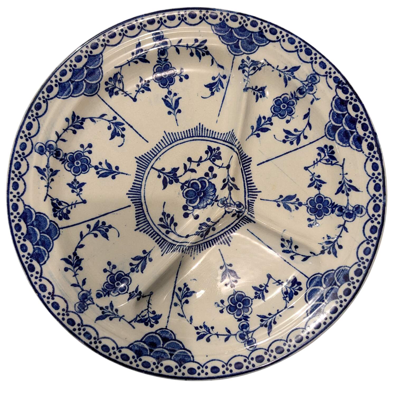 Danish Grill Plate by Globe Pottery (England)-1