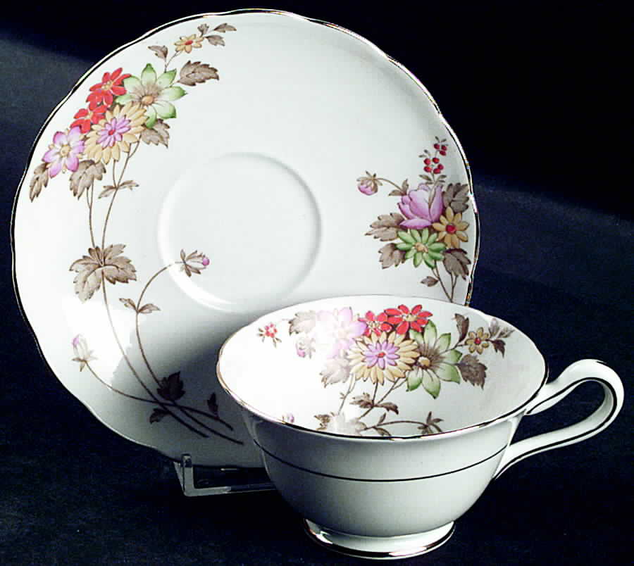 A245 Footed Cup & Saucer Set by Grosvenor-1