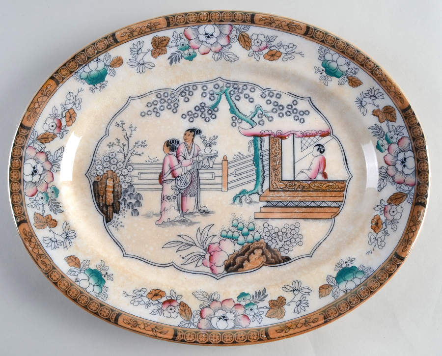 6369 14" Oval Serving Platter by Gildea & Walker-1