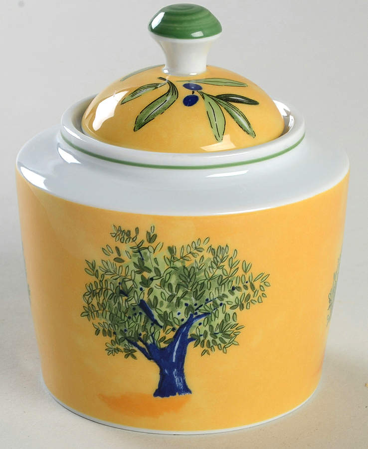 Ouliveiro Sugar Bowl & Lid by Guy Degrenne-1