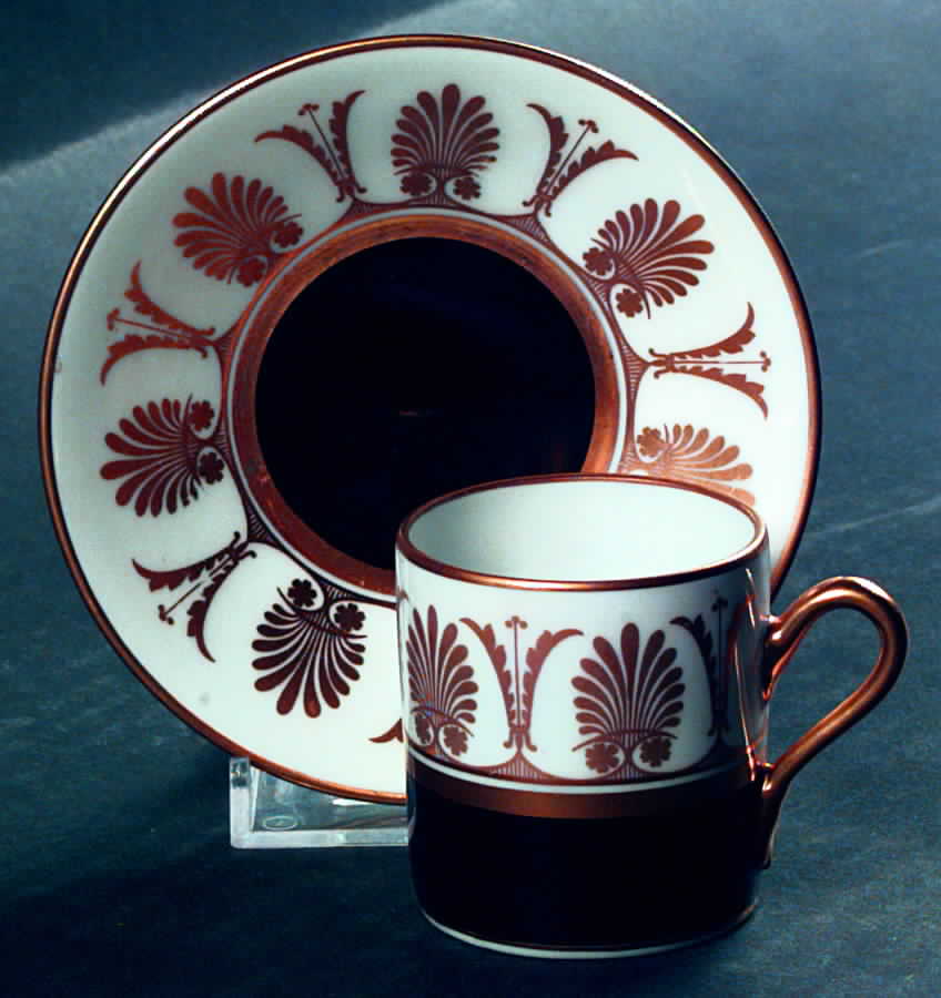 GIN119 Flat Demitasse Cup & Saucer Set by Ginori 1735-1