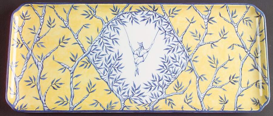 Baladins 12" Sandwich Tray by Faiencerie De Gien-1