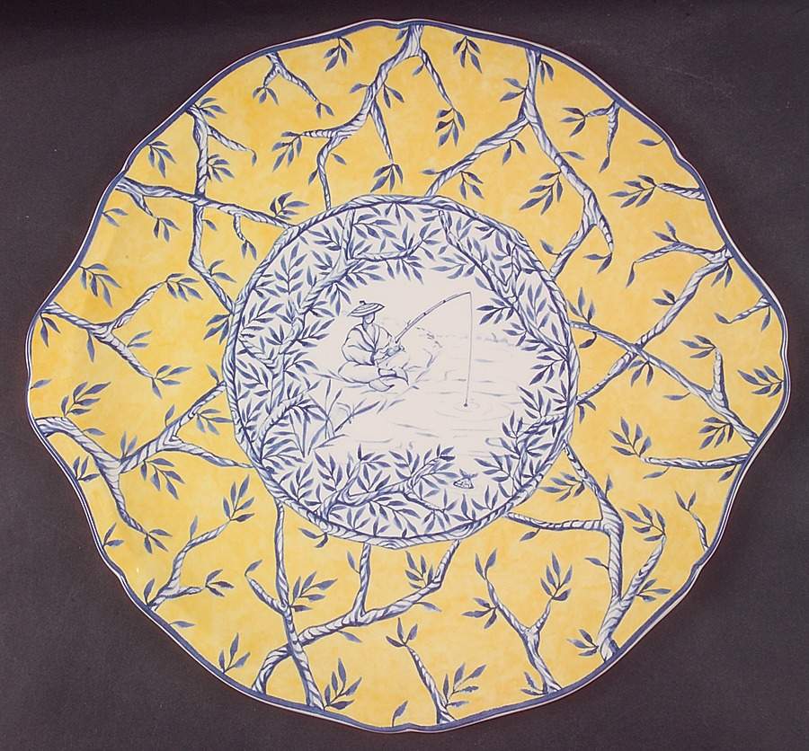 Baladins Cake Plate by Faiencerie De Gien-1