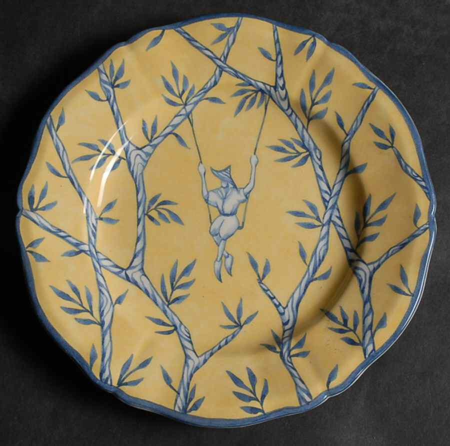 Baladins Bread & Butter Plate by Faiencerie De Gien-1