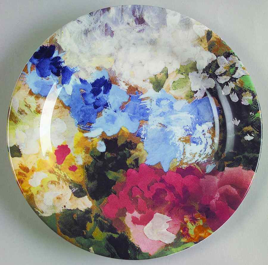 Chaise Bleu Canape Plate by Faiencerie De Gien-1