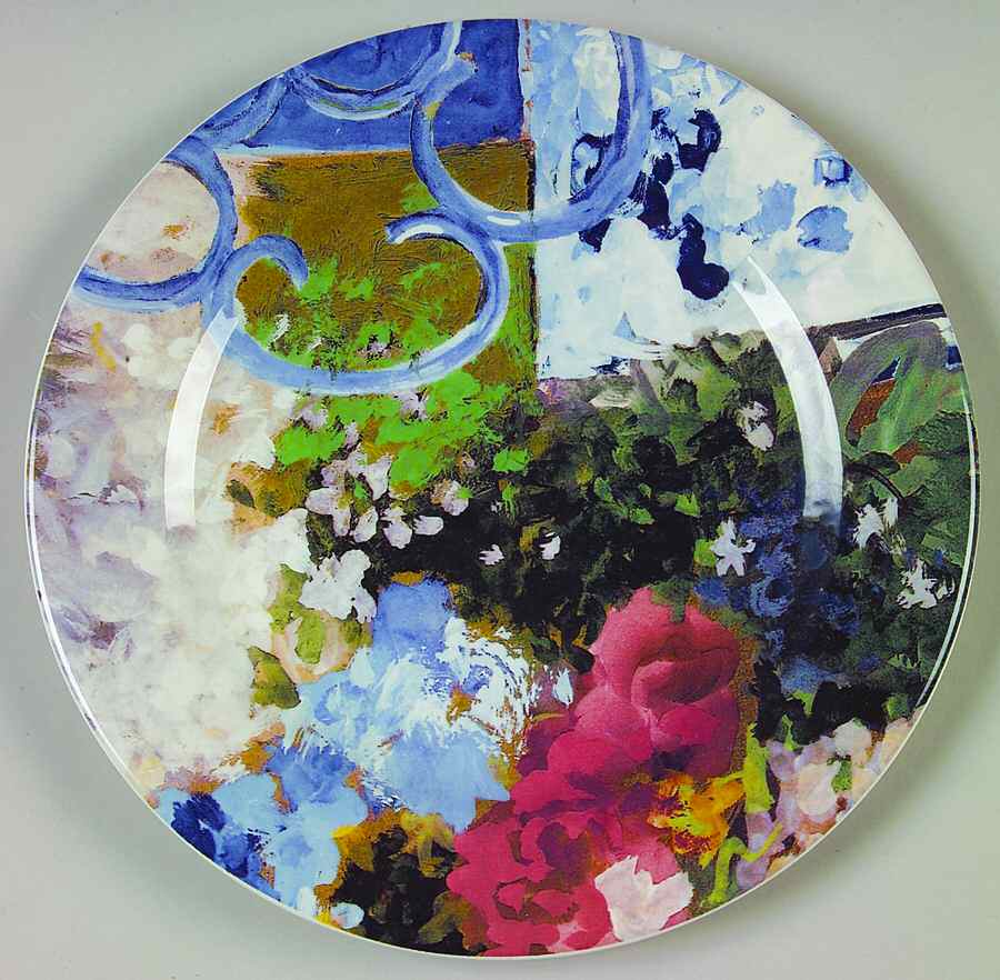 Chaise Bleu Salad/Dessert Plate by Faiencerie De Gien-1