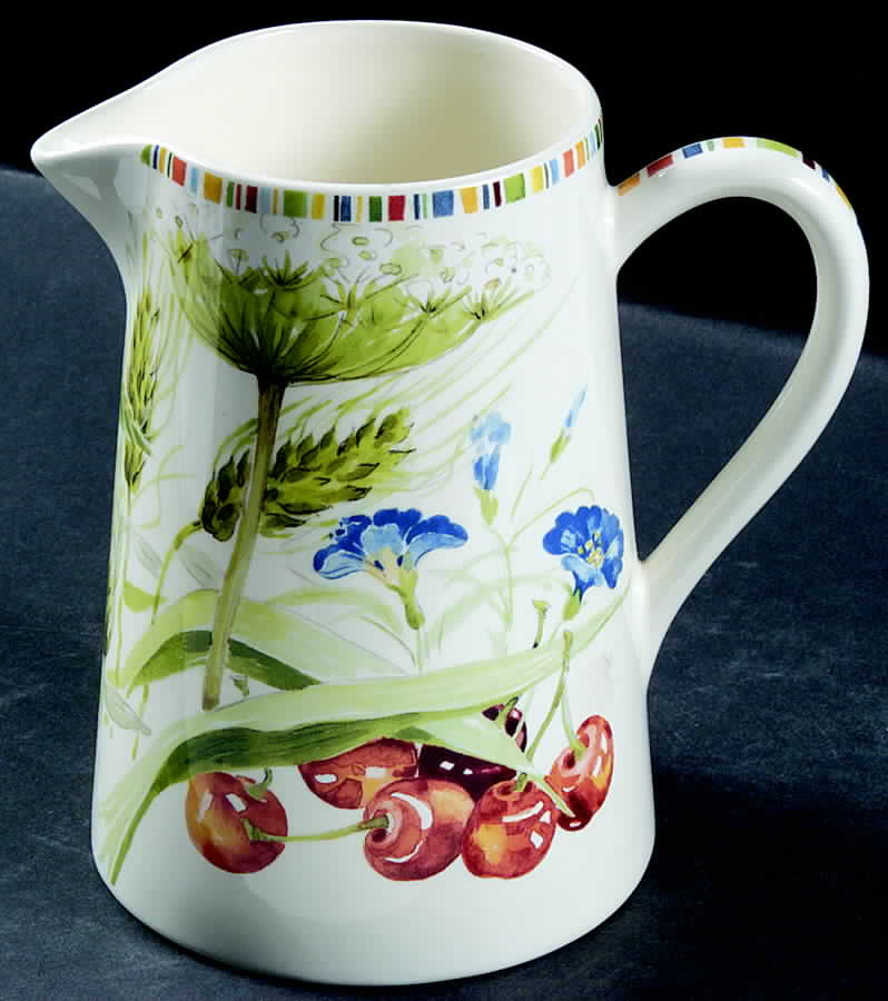 Cherry 40 Oz Pitcher by Faiencerie De Gien-1