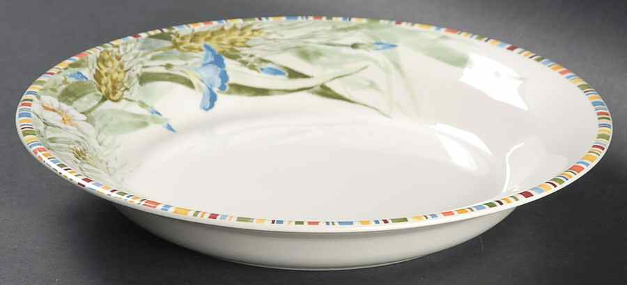 Cherry Large Rim Soup Bowl by Faiencerie De Gien-1