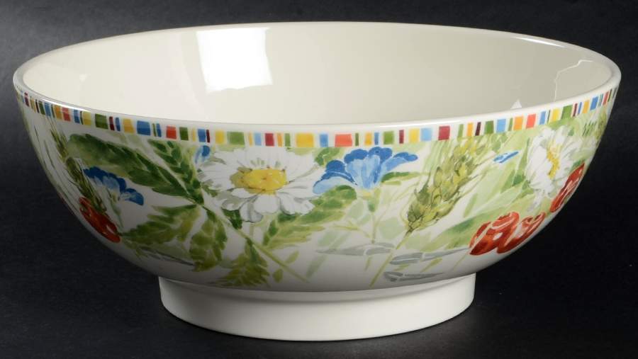 Cherry 9" Round Vegetable Bowl by Faiencerie De Gien-1