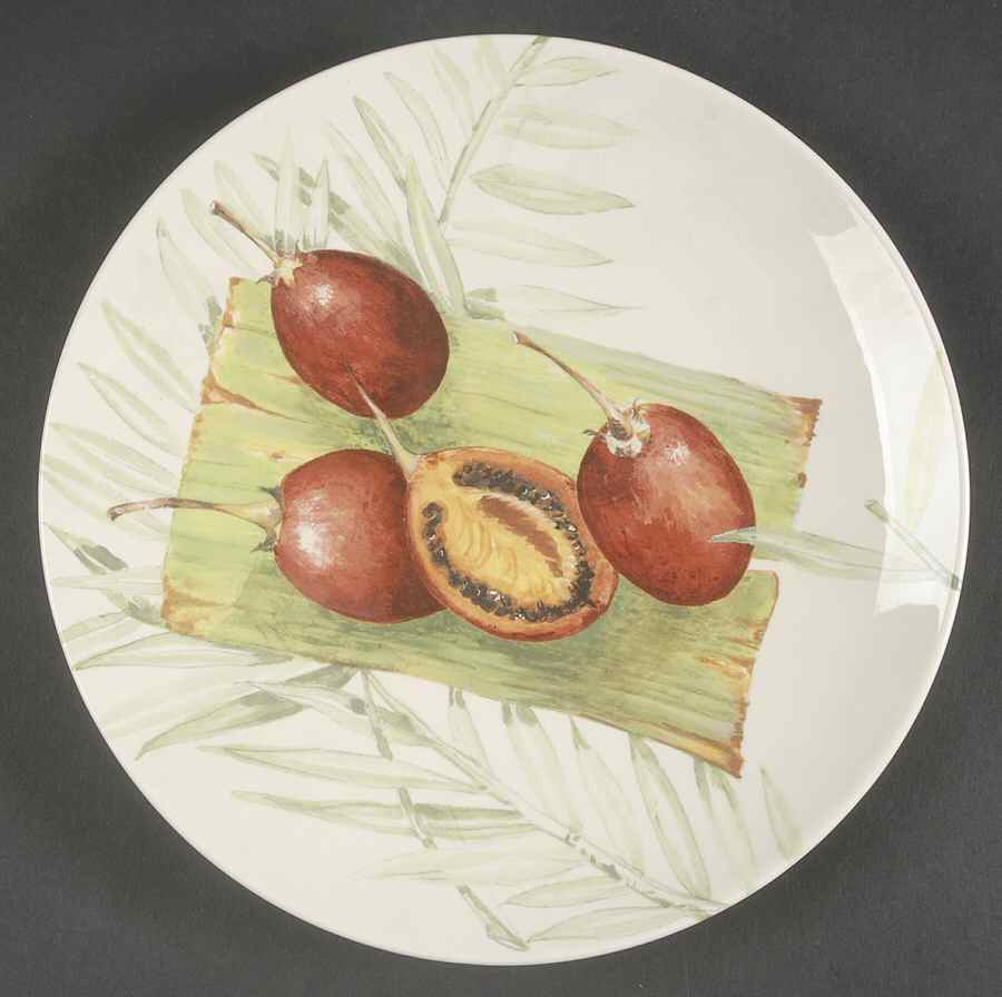 Exotic Salad/Dessert Plate by Faiencerie De Gien-1