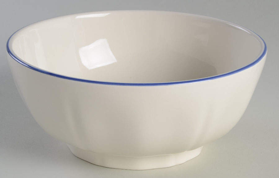 Filets Bleus (Blue) 6" Round Serving Bowl by Faiencerie De Gien-1