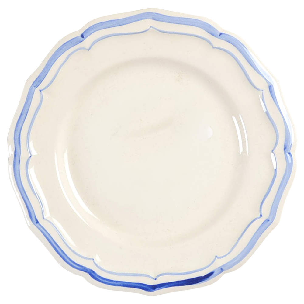 Filets Bleus (Blue) Bread & Butter Plate by Faiencerie De Gien-1