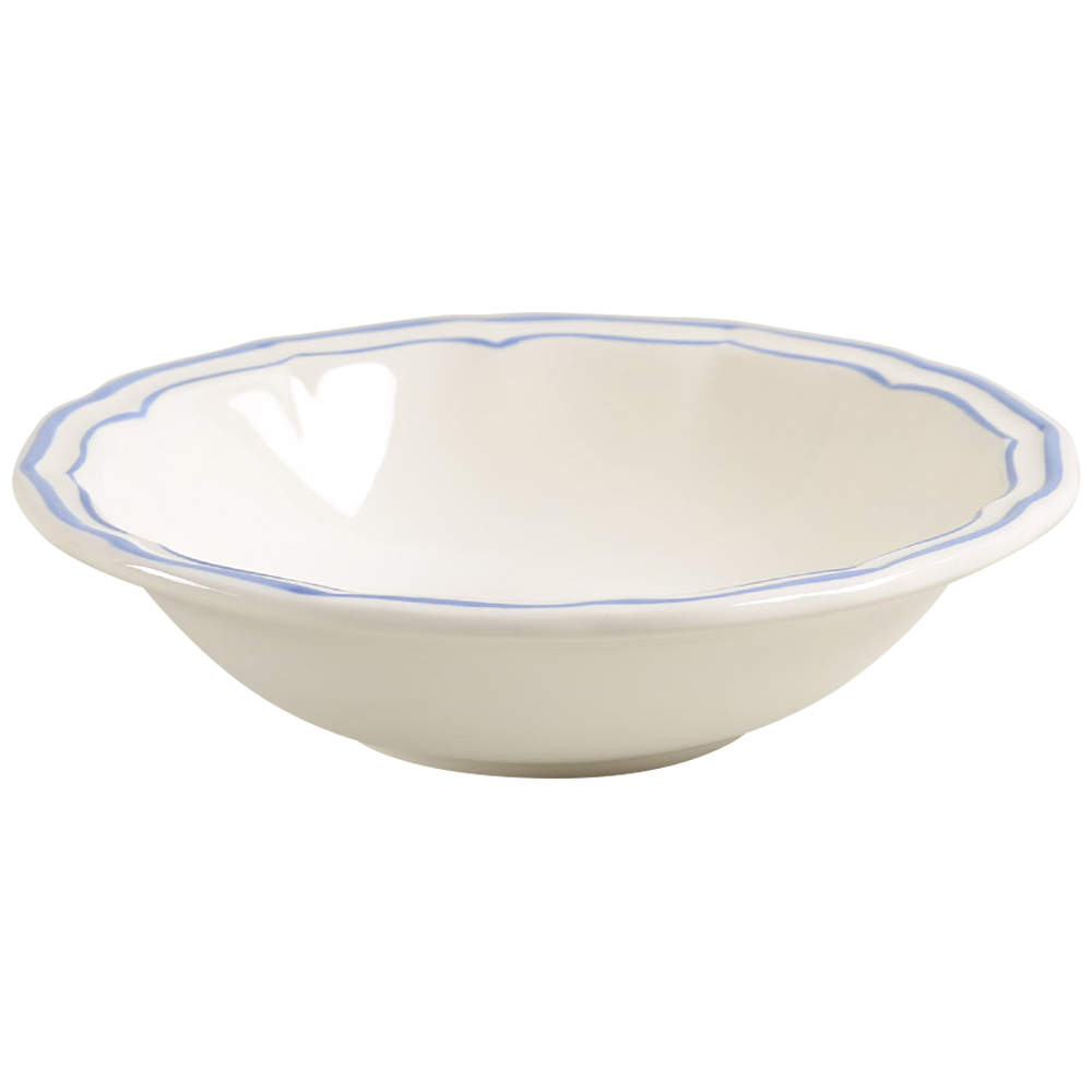 Filets Bleus (Blue) Coupe Cereal Bowl by Faiencerie De Gien-1