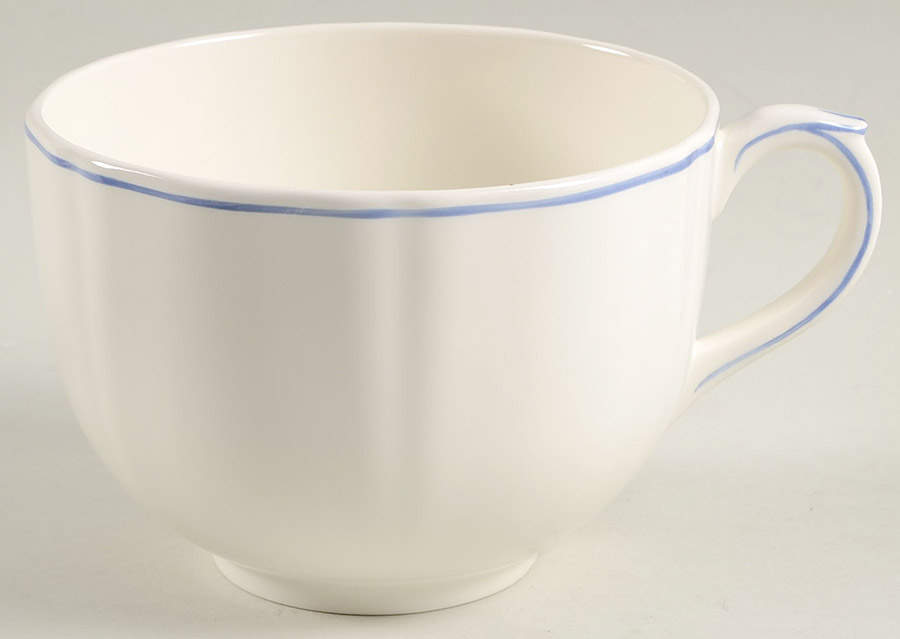 Filets Bleus (Blue) Jumbo Cup by Faiencerie De Gien-1
