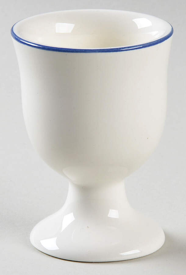 Filets Bleus (Blue) Single Egg Cup by Faiencerie De Gien-1