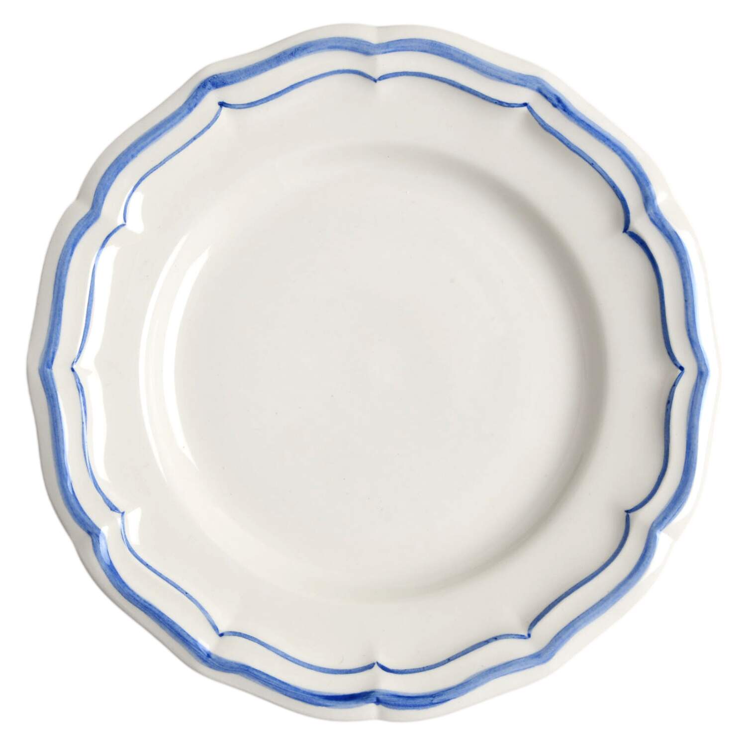 Filets Bleus (Blue) Canape Plate by Faiencerie De Gien-1