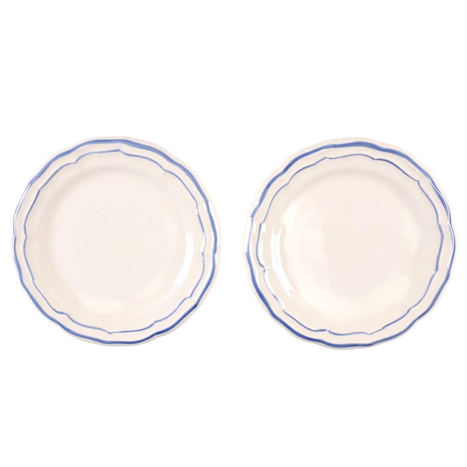 Filets Bleus (Blue) Coaster - Set of 2 by Faiencerie De Gien-1