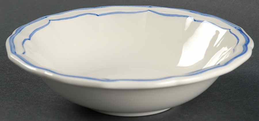 Filets Bleus (Blue) Coupe Cereal Bowl by Faiencerie De Gien-1